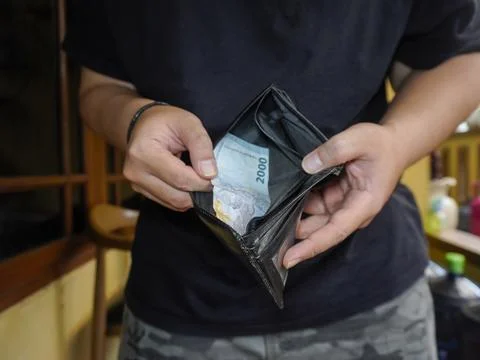 Empty wallet Stock Photos