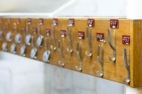 Empty wardrobe in the theater Stock Photos