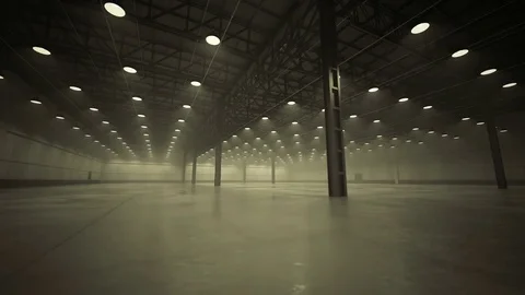 Empty warehouse. Stock Footage 84512342