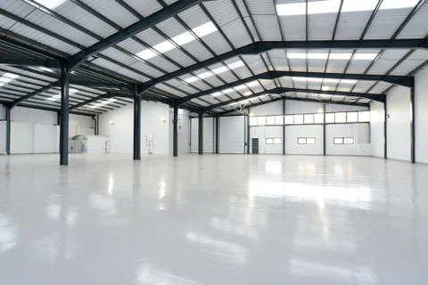 Empty warehouse Stock Photos