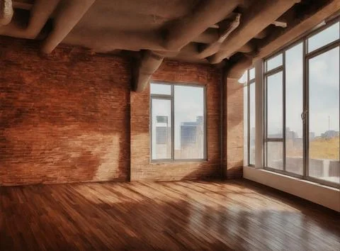 Empty warehouse wall or commercial area, industrial background Stock Illustration