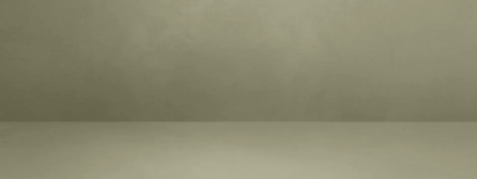 Empty warm concrete interior background banner Stock Illustration