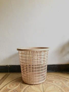 Empty waste basket Stock Photos