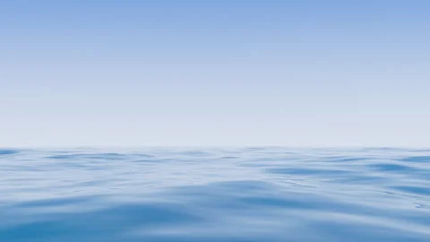 Empty water surface, 3d rendering. Stock Footage 252148101
