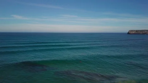 Empty waves Sapin Ocean 库存影片 116257713