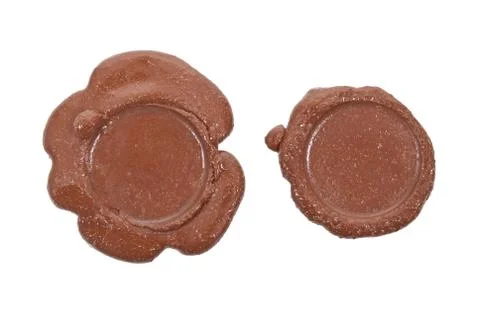 Empty wax seal Stock Photos