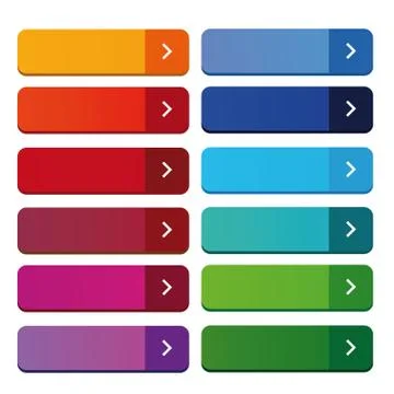 Empty web button set Stockillustratie