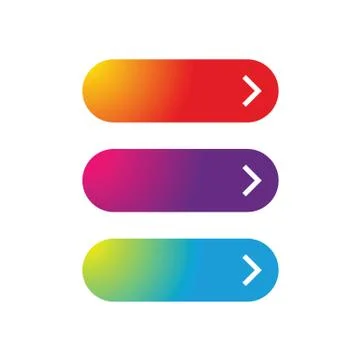 Empty web button set 스톡 일러스트