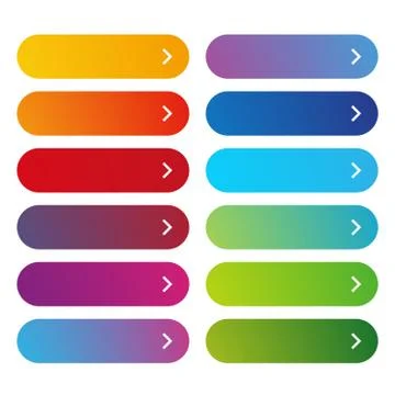 Empty web button set vector 스톡 일러스트