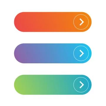 Empty web button set vector Stockillustratie