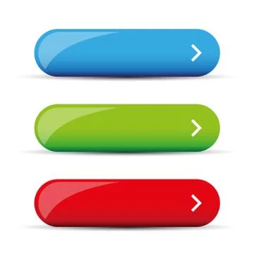 Empty web button vector Illustrazione stock