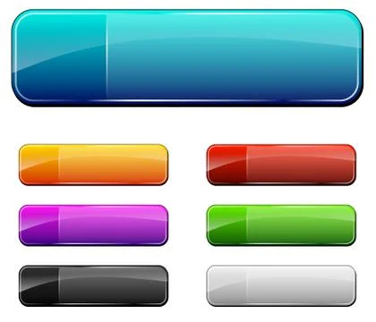 Empty web buttons Stock Illustration