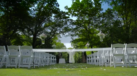 Empty Wedding Ceremony Video stock 61349336