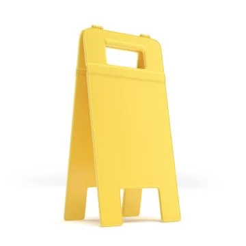 Empty wet floor sign 스톡 일러스트