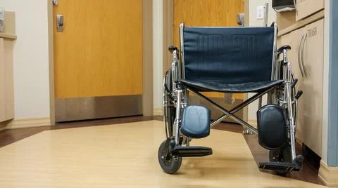 An empty wheelchair Stock Photos