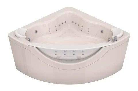Empty whirlpool, bathe. 3D rendering Stock Illustration
