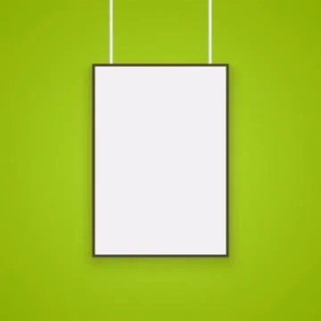 Empty white A4 sized Stock Illustration