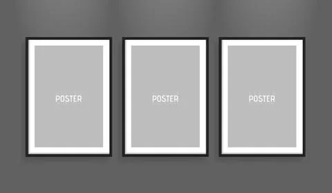 Empty white A4 sized vector paper frame mockup. Show your flyers, brochures.. Stockillustratie