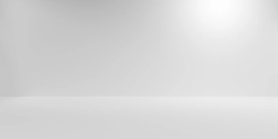 Empty white abstract studio room background with spotlights, product placemen Ilustración de archivo