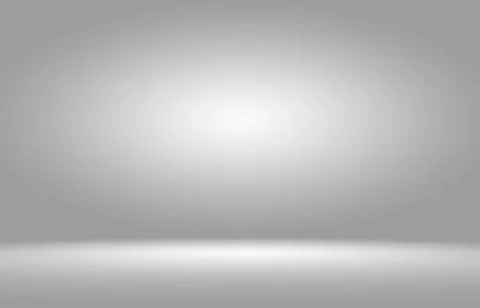 Empty white and grey studio backdrop background Stock Illustration