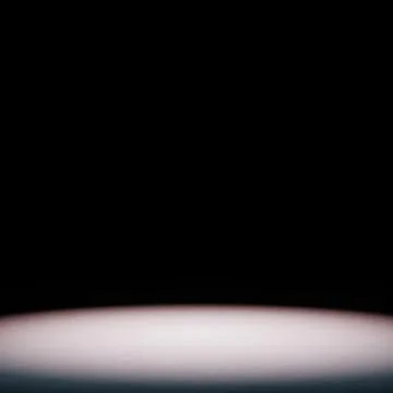 Empty White Area Spotlighted on Black Background with Copy Space 3D Illustrat Stock Illustration