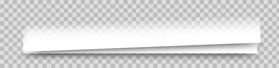 Empty white banners with shadow. Paper blurb banner. Web vector header Stock Illustration