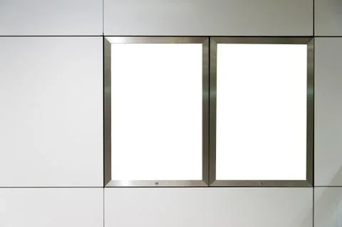 Empty White Billboard Stock Photos