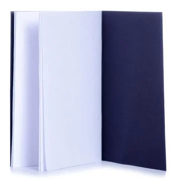 Empty white black diary notebook Stock Photos