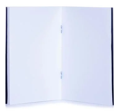 Empty white black diary notebook Stock Photos