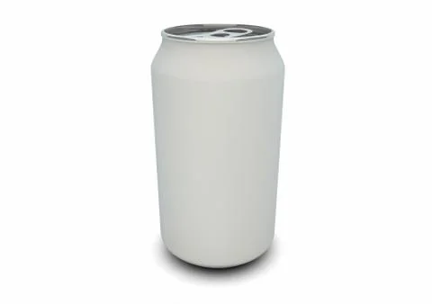 Empty white can Stock Illustration
