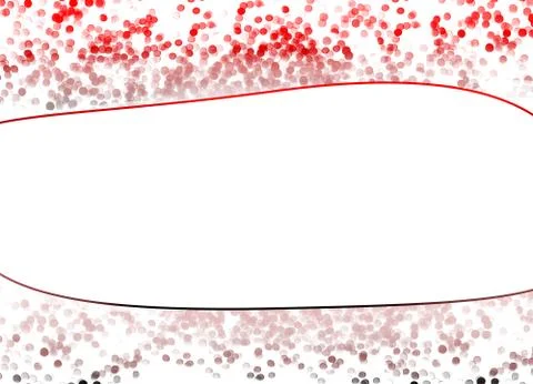 Empty White At Centre With Small Red &amp; Black Bokeh At Upper &amp; Lower Side Stock Illustration