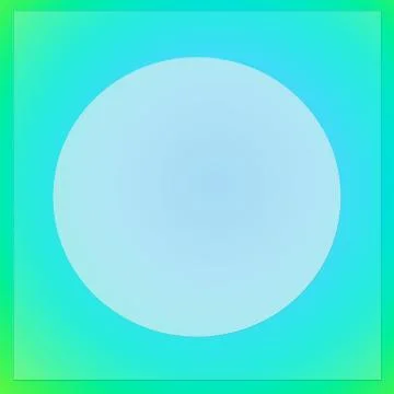 Empty White Circle On Blue &amp; Green Colour Frame Background Template Stock Illustration