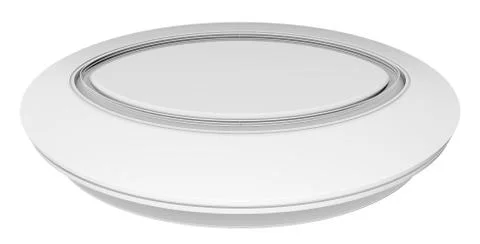Empty white circle table Illustrazione stock