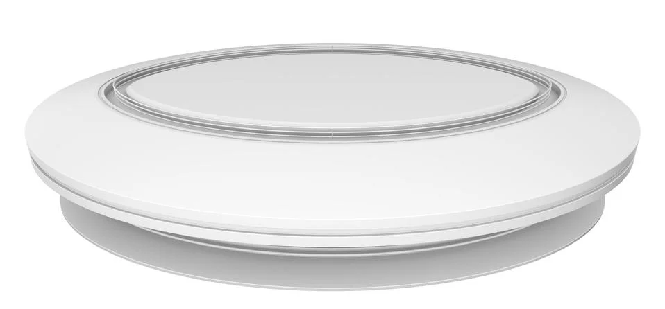 Empty white circle table Illustrazione stock