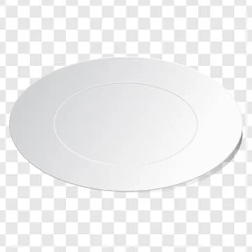 Empty white dish plate background Stock Illustration