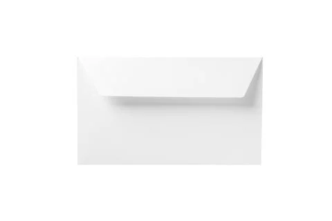 Empty white envelope isolated Stock Photos