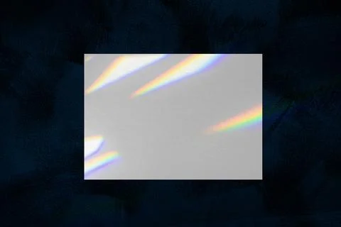 Empty white horizontal rectangle poster mockup on dark blue background 스톡 일러스트