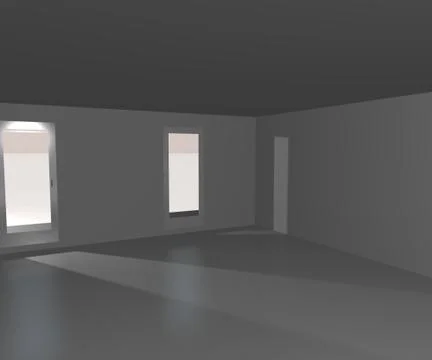 Empty white interior image Stock Illustration