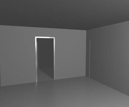 Empty white interior image Stock Illustration