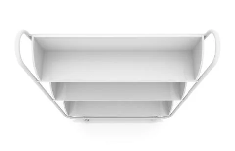 Empty white mobile showcase Stock Illustration