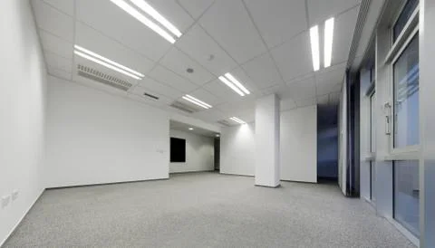 Empty white office Stock Photos