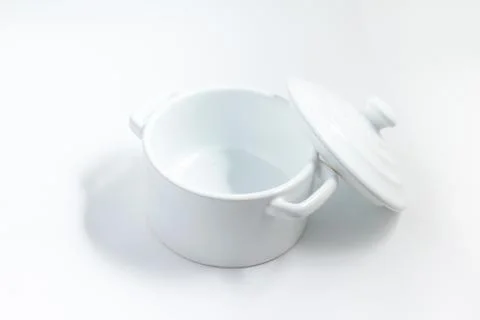 Empty white pan Stock Photos