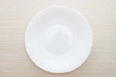 Empty white plate Stock Photos