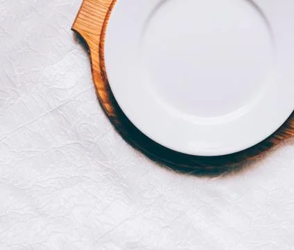 Empty White Plate Stock Photos