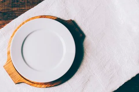 Empty White Plate Stock Photos