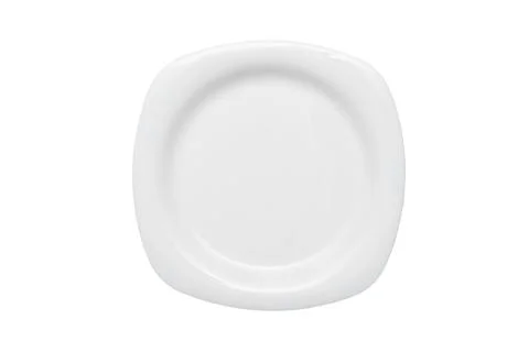 Empty white plate Stock Photos