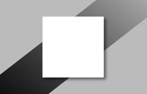 Empty white posters on gray background Illustrazione stock