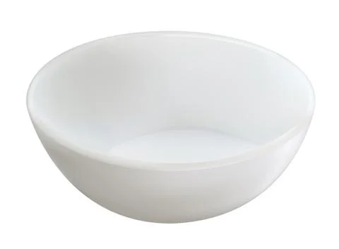 Empty white realistic ceramic dip bowl for sauces Stock Illustration