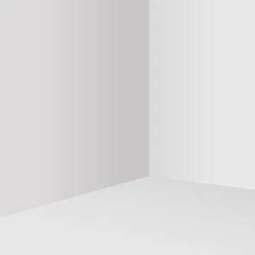 Empty white room corner. Interior corner view Stock Photos