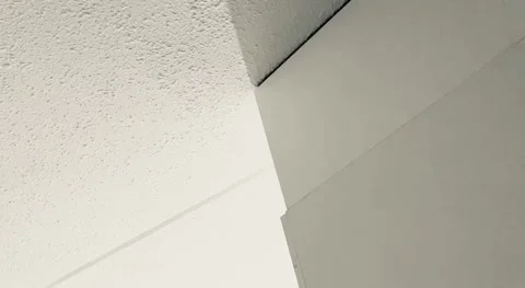 Empty white room corner with sunlight Stock Footage 294064177